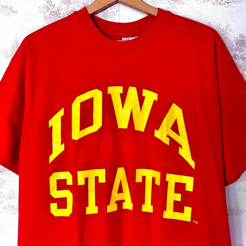 Vintage 90s Iowa State T-Shirt | Single Stitch Champion | XL